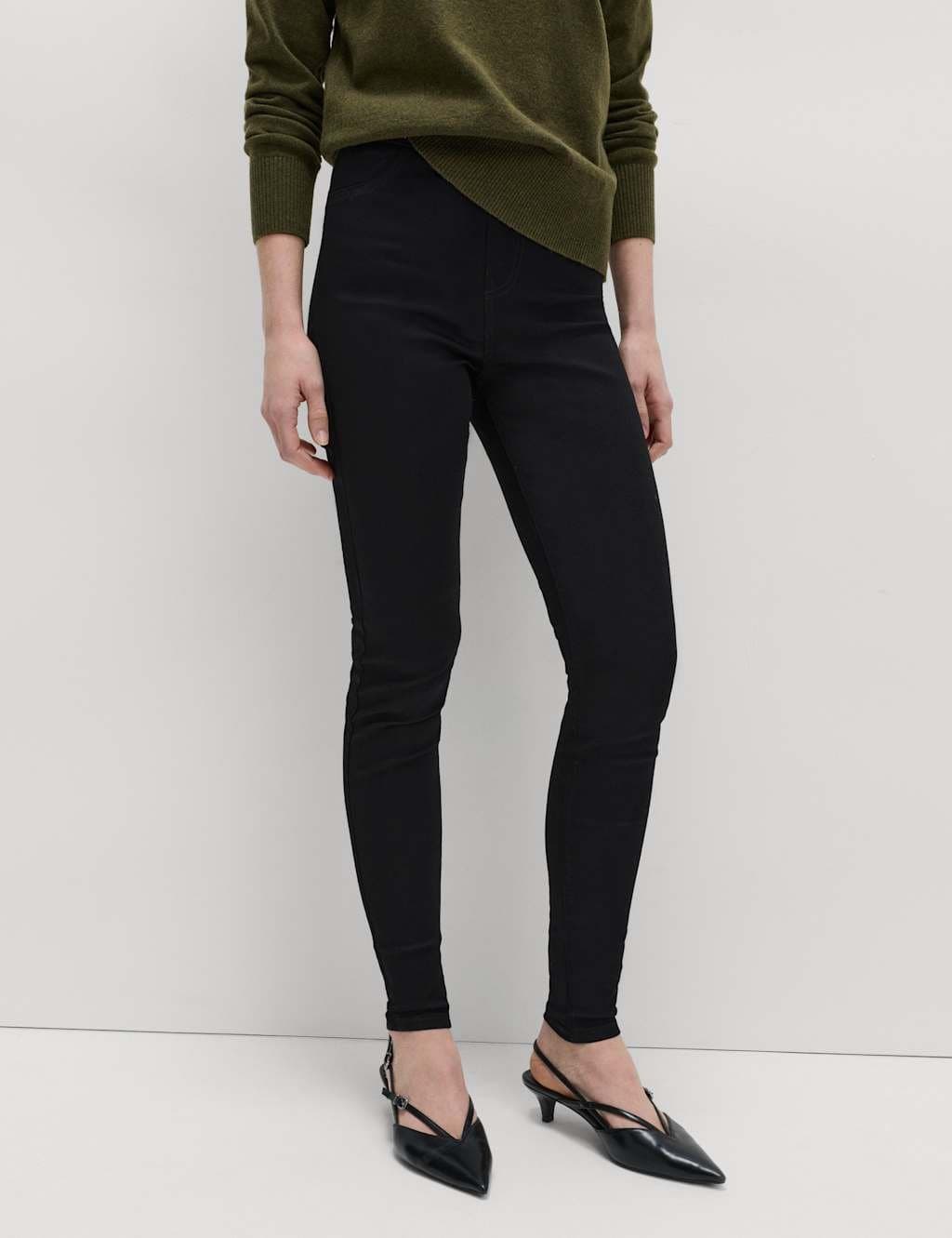 Marks & Spencer M&S Pull on High Waisted Jegging Black