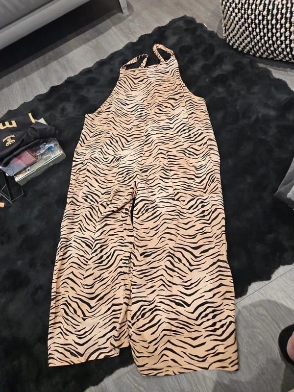 New Look Zebra print jumpsuit