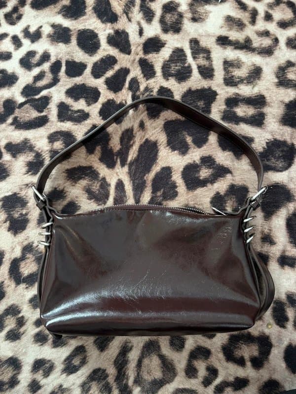 ASOS Design Brown Faux Leather Handbag