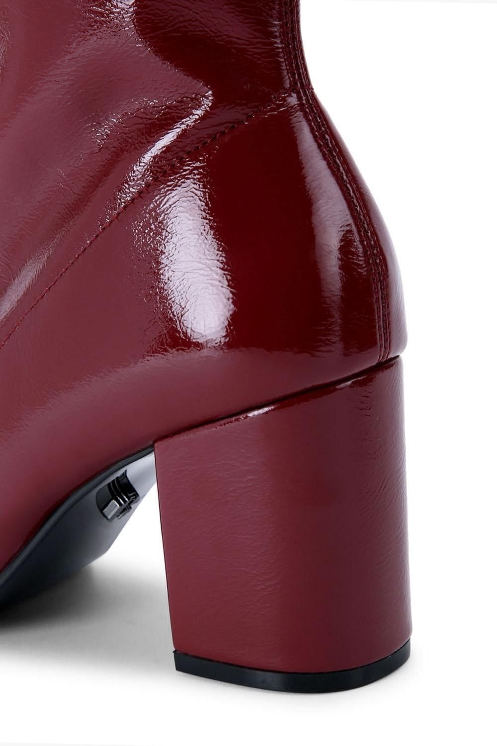 Carvela Carvela Women's 'Strut Ankle' Patent Boots in Red - 4