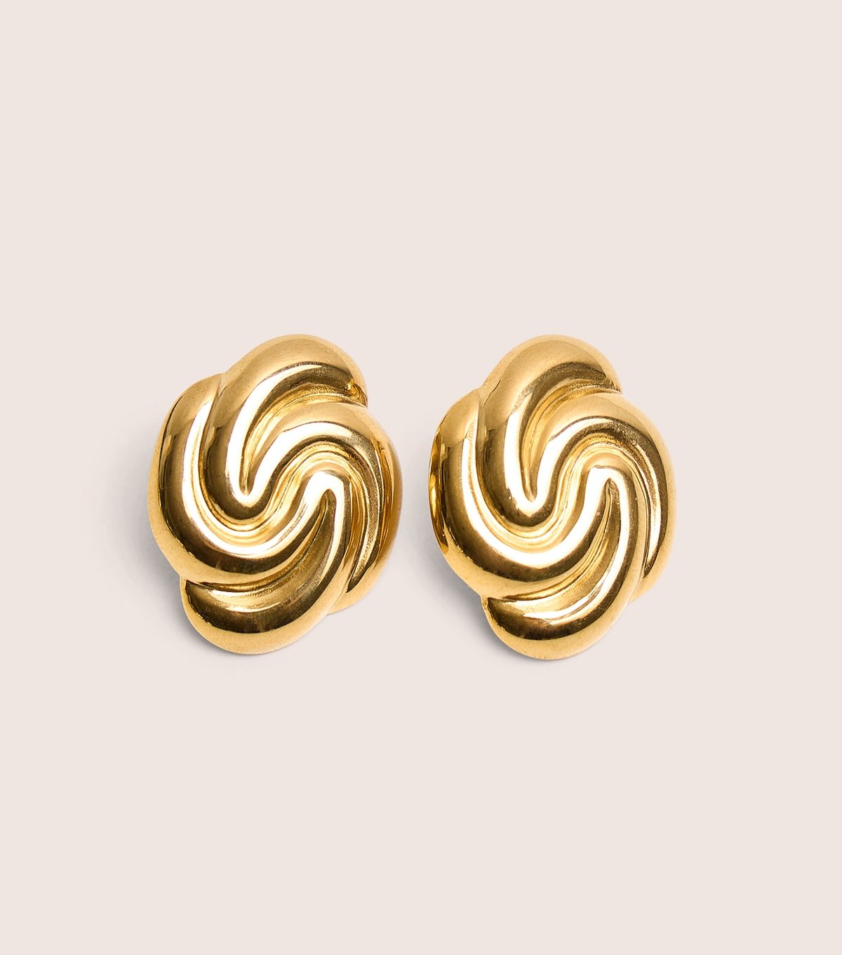 Public Desire Women's Gold-Tone Swirl Detail Stud Earrings Public Desire New Look - 1