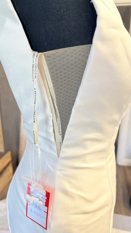 Sottero and Midgley White Satin Wedding Dress