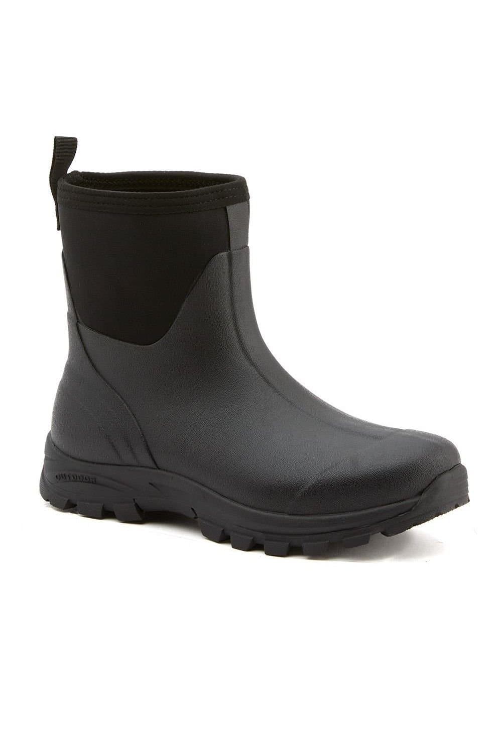 Pavers Pavers Men's Ankle Wellington Boots in Black