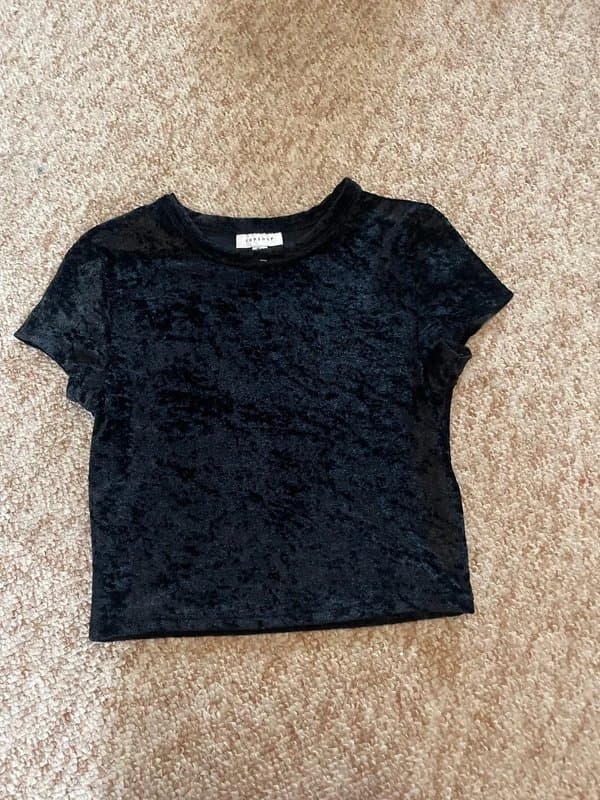 Topshop Topshop velvet top size S