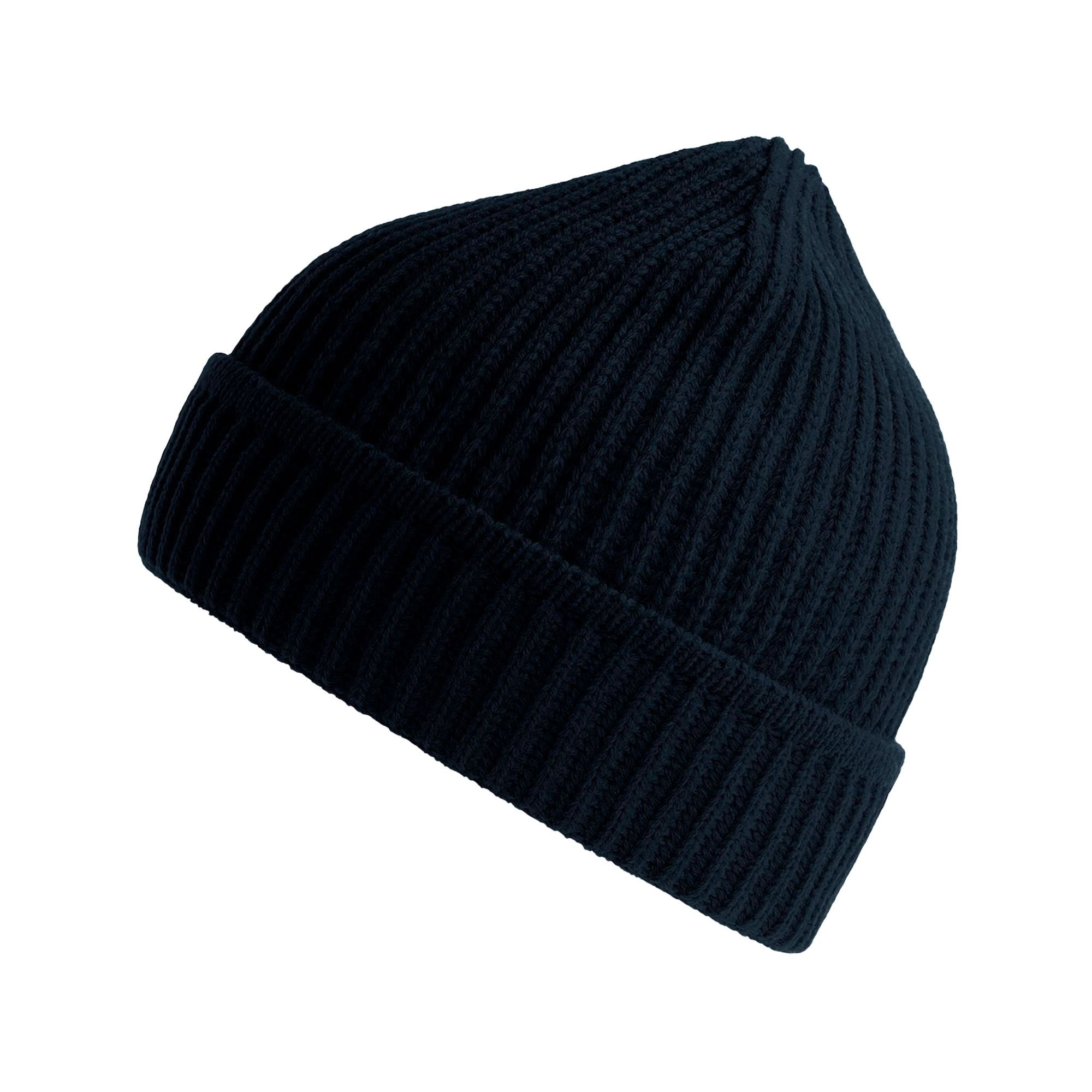 Atlantis Atlantis Men's Maple Ribbed Beanie in Navy - 2