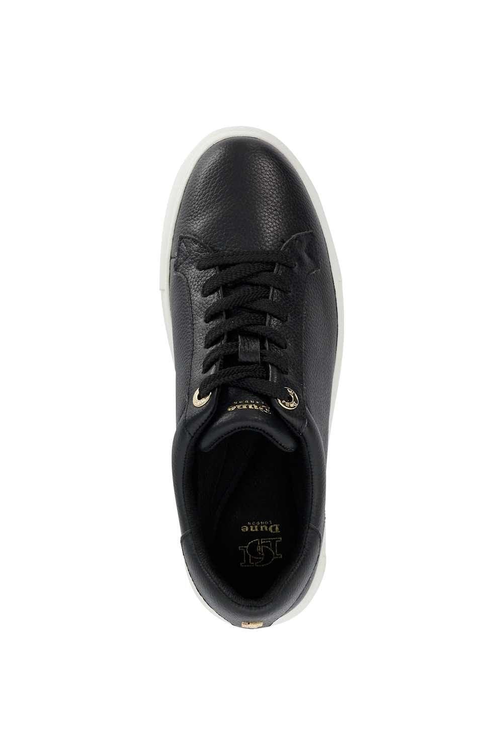 Dune London Dune London Women's 'Evienne' Leather Trainers in Black - 4