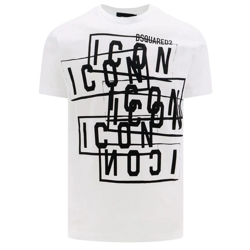 Dsquared2 Dsquared2 Men's Icon Stamps Logo White T-Shirt - 1