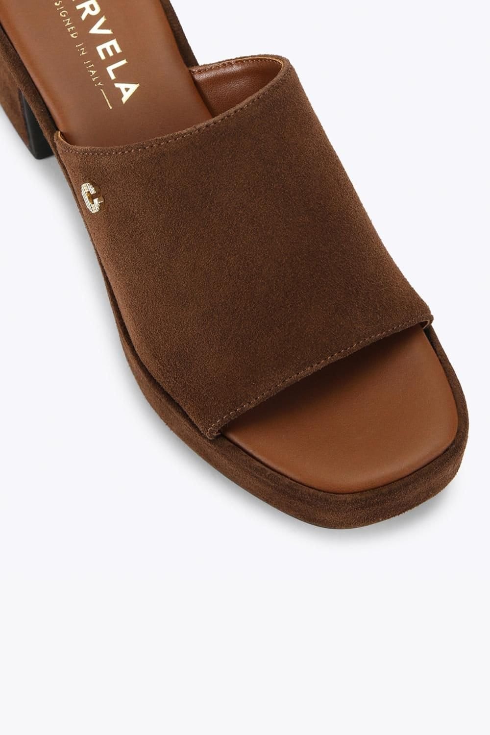 Carvela Carvela Women's 'Letizia Mule' Suede Heels in Brown - 4