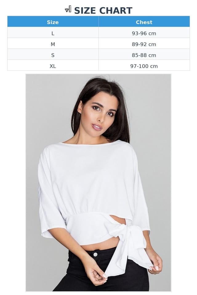 Love Lace Love Lace Women's Airy Summer Blouse with Waist Tie in White - 3