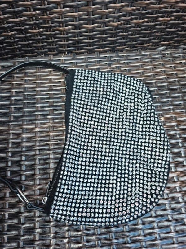 Bershka Bershka Y2K Rhinestone Sparkle Shoulder Bag