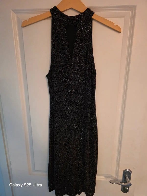 New Look Black Sequin Maxi Dress