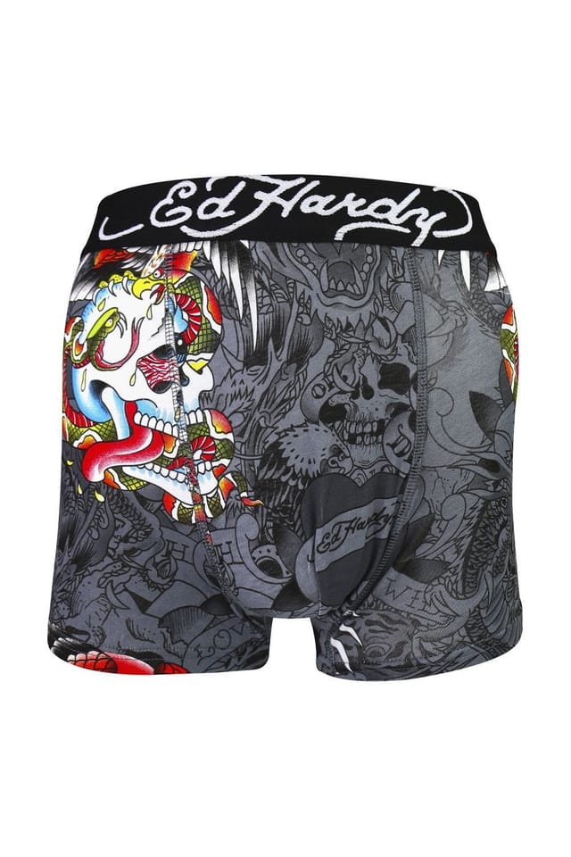Ed Hardy Ed Hardy Men's 5 Pack Cotton Rich Stretch Aravos Boxers - 3