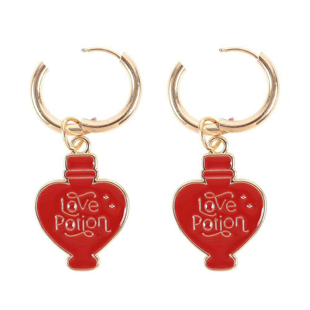 Something Different Something Different Men's Love Potion Earrings in Light Red - 2