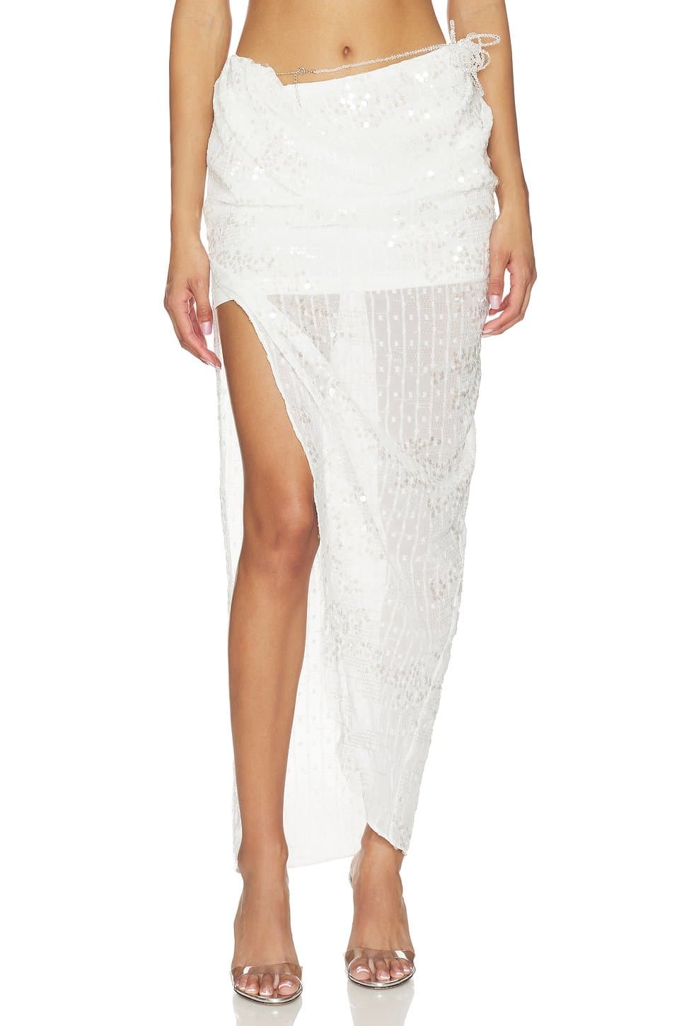 revolve Beaded Midi Skirt