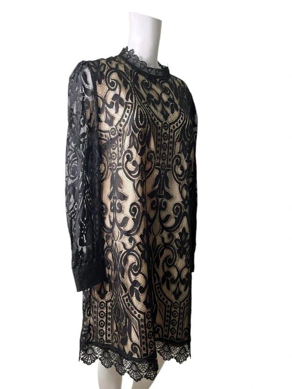Autograph Autograph M&S Shift Dress Size 16 Women's Black Lace NEW Zip Up EU44 RRP £65