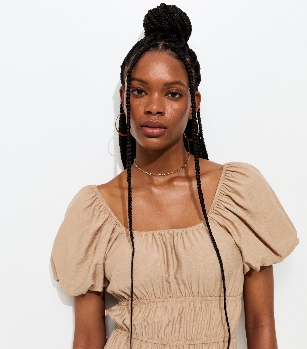 New Look Women's Camel Milkmaid Midi Dress New Look - 3