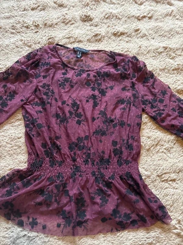 New Look New New Look floral tulle top sz 14 Sun summer holiday beach festival boho
