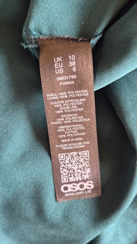 ASOS Stunning ASOS teal green dress, perfect for weddings, party's, summer. Excellent condition Size 10