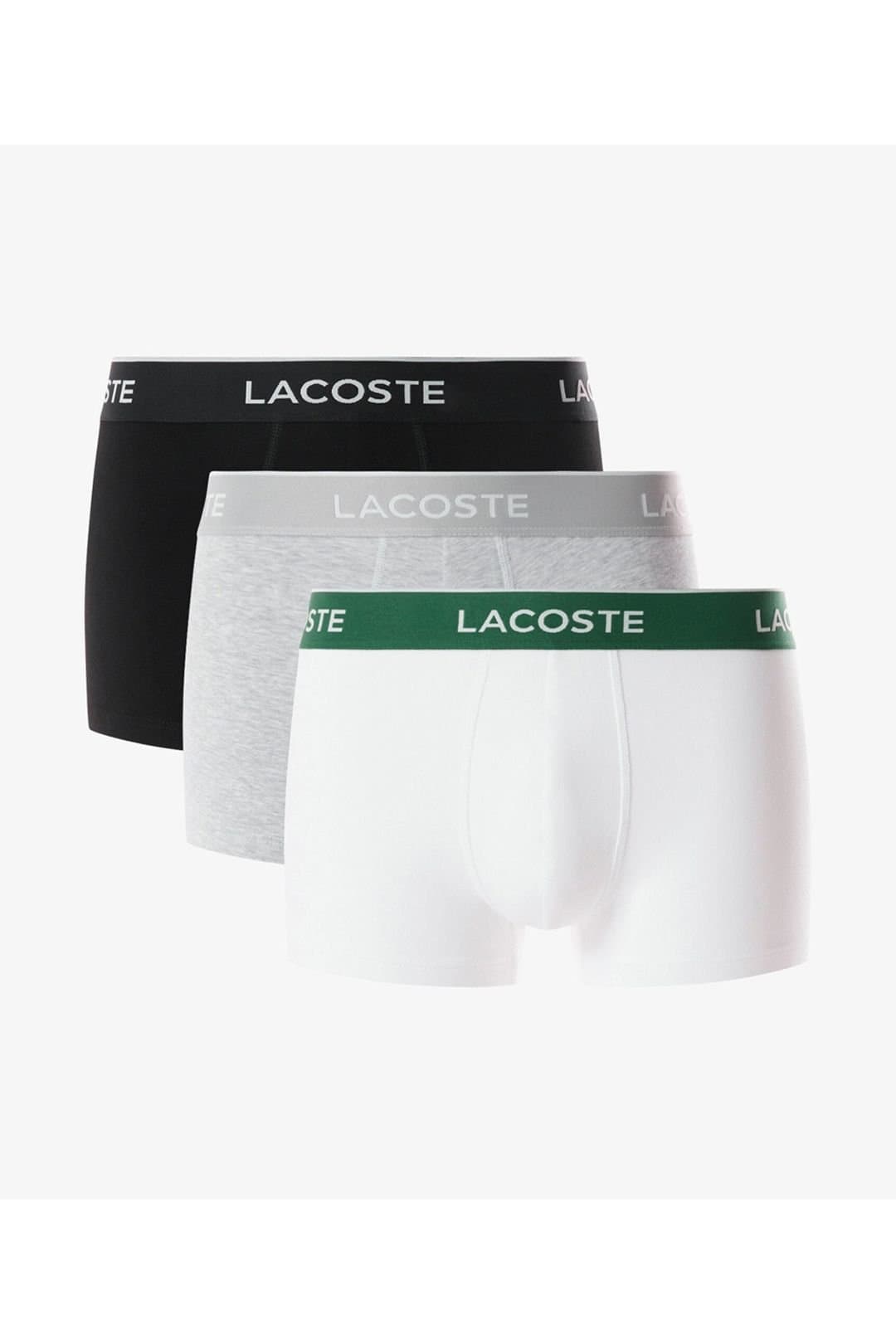 Lacoste Lacoste Men's 3 Pack Trunks DTM Black/Grey/White