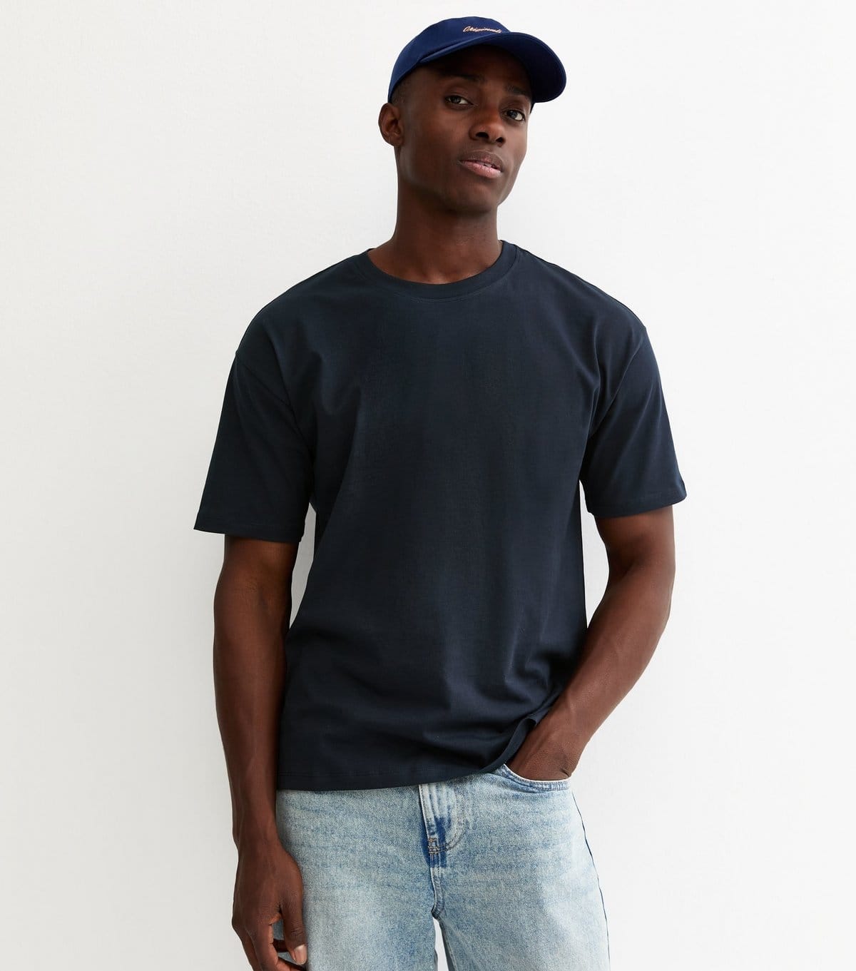 New Look Men's Navy Oversized Short Sleeve T-Shirt New Look - 4