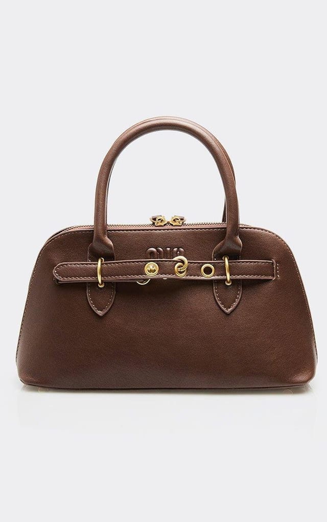 EGO Cooper Logo Detail Tote Bag In Brown Faux Leather, Women's Size UK 0 - 2