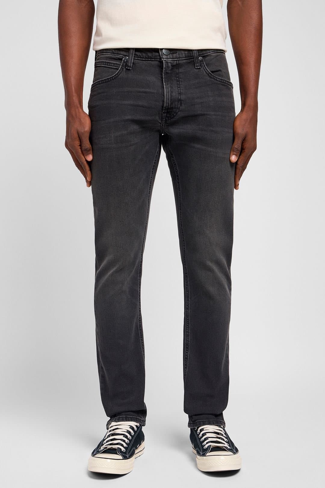 Lee Lee Men's Luke Slim Fit Jeans Asphalt Rocker in Grey