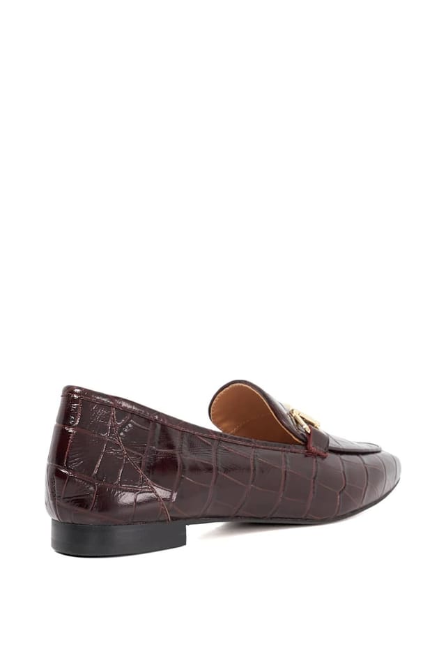 Dune London Dune London Women's 'Grained' Leather Loafers in Red - 3