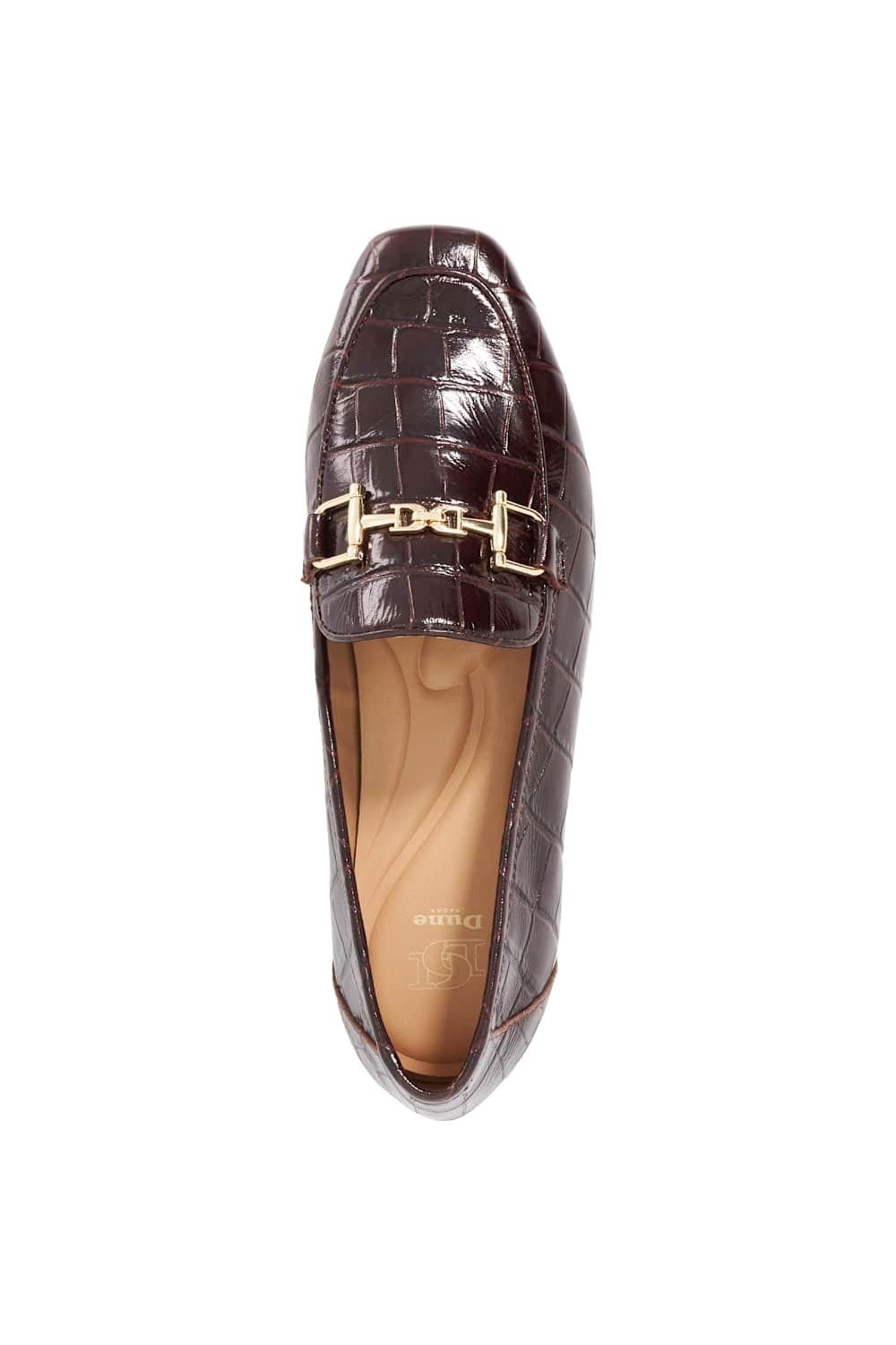 Dune London Dune London Women's 'Grained' Leather Loafers in Red - 4