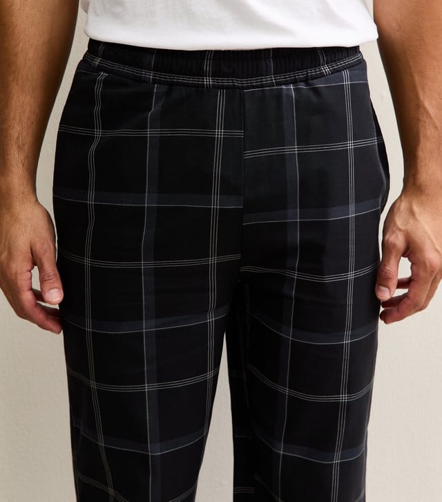 Only and Sons Men's Black Relaxed Pyjama Trousers Only and Sons New Look - 3