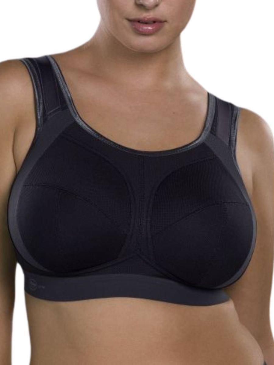 Anita Anita Women's Active Extreme Control F-K Sports Bra in Black - 2