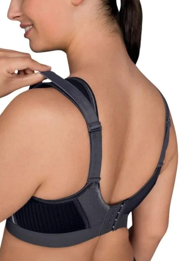 Anita Anita Women's Active Extreme Control F-K Sports Bra in Black - 2