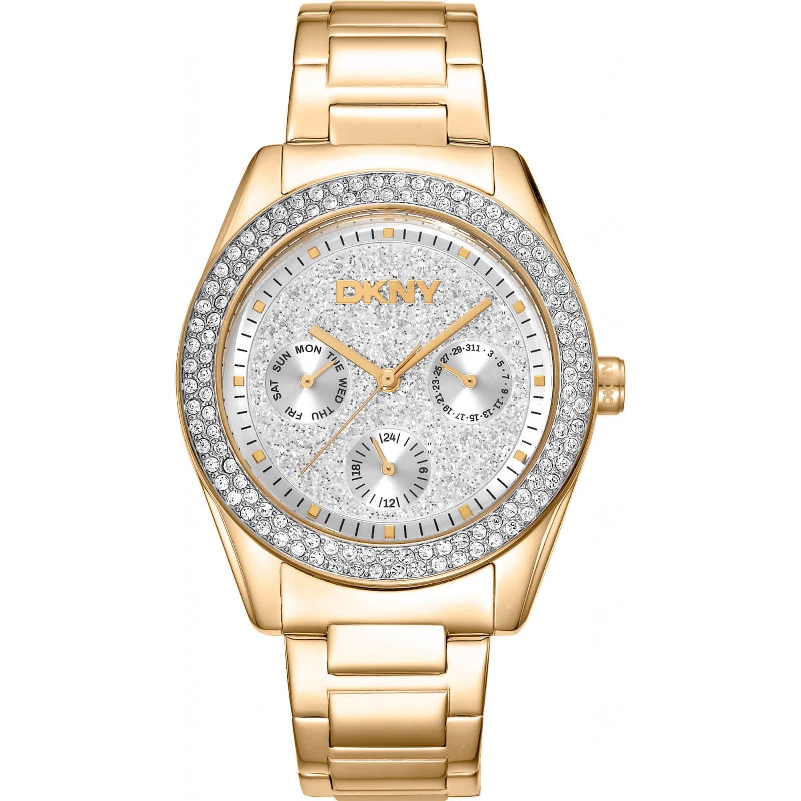 DKNY DKNY Women's DK1L078M0025 Chambers 36mm Quartz Watch in Gold