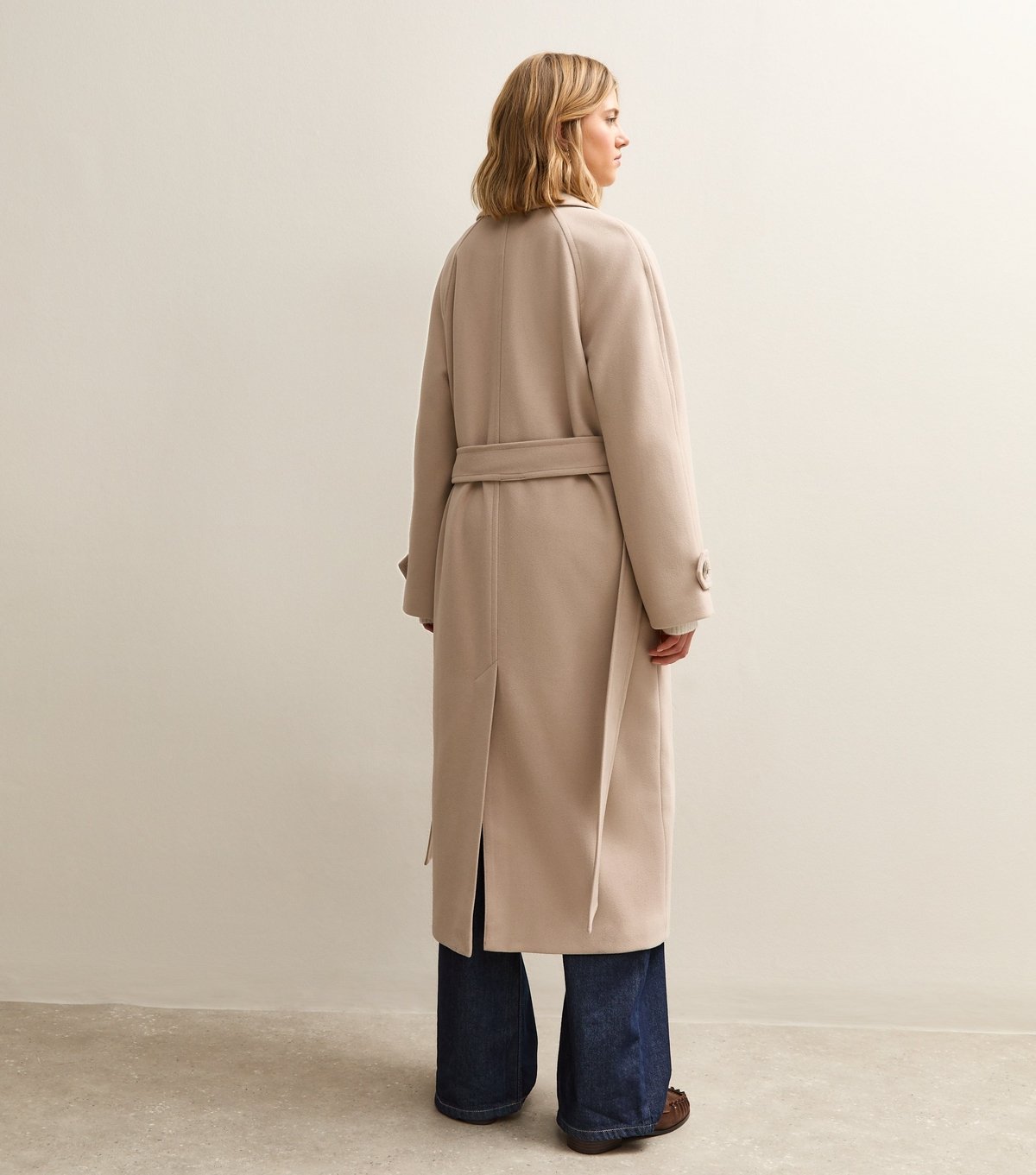 New Look Women's Mink Button Up Belted Coat New Look - 4