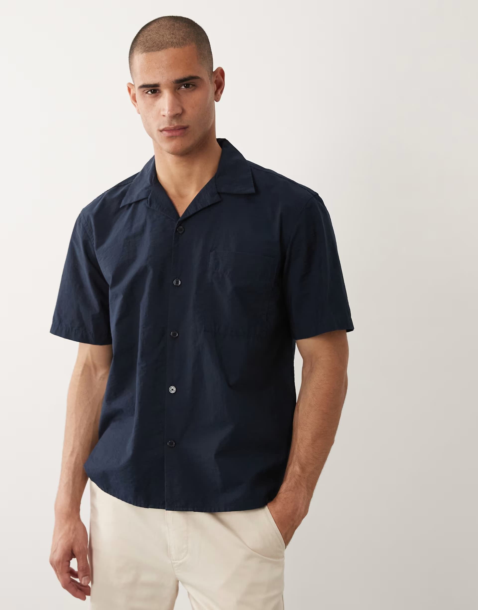 ASOS ASOS Navy Short Sleeve Shirt