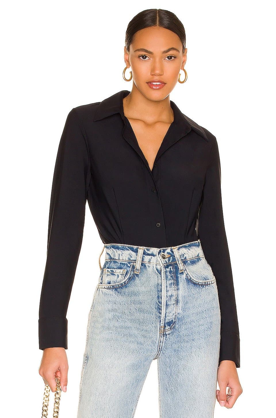 revolve Classic Button Down Bodysuit