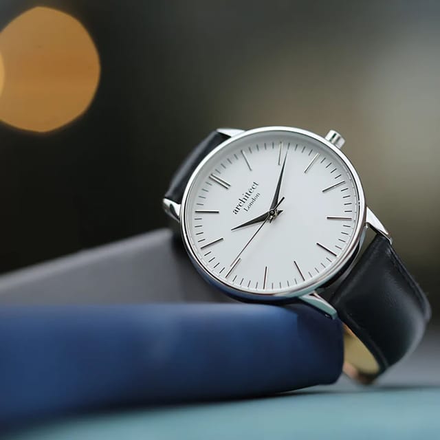 Wear We Met Wear We Met Women's Personalised Blanc Watch Silver Bezel - Engraved in Black - 3