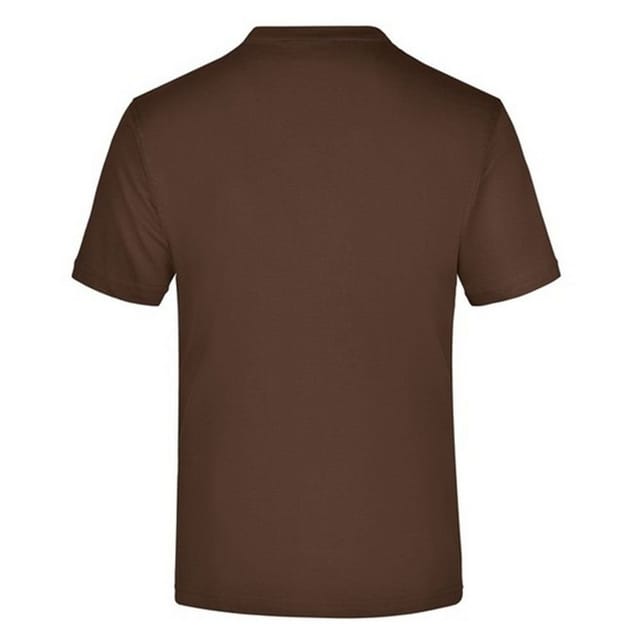 James and Nicholson James and Nicholson Men's Medium Round Neck T-Shirt in Brown - 2