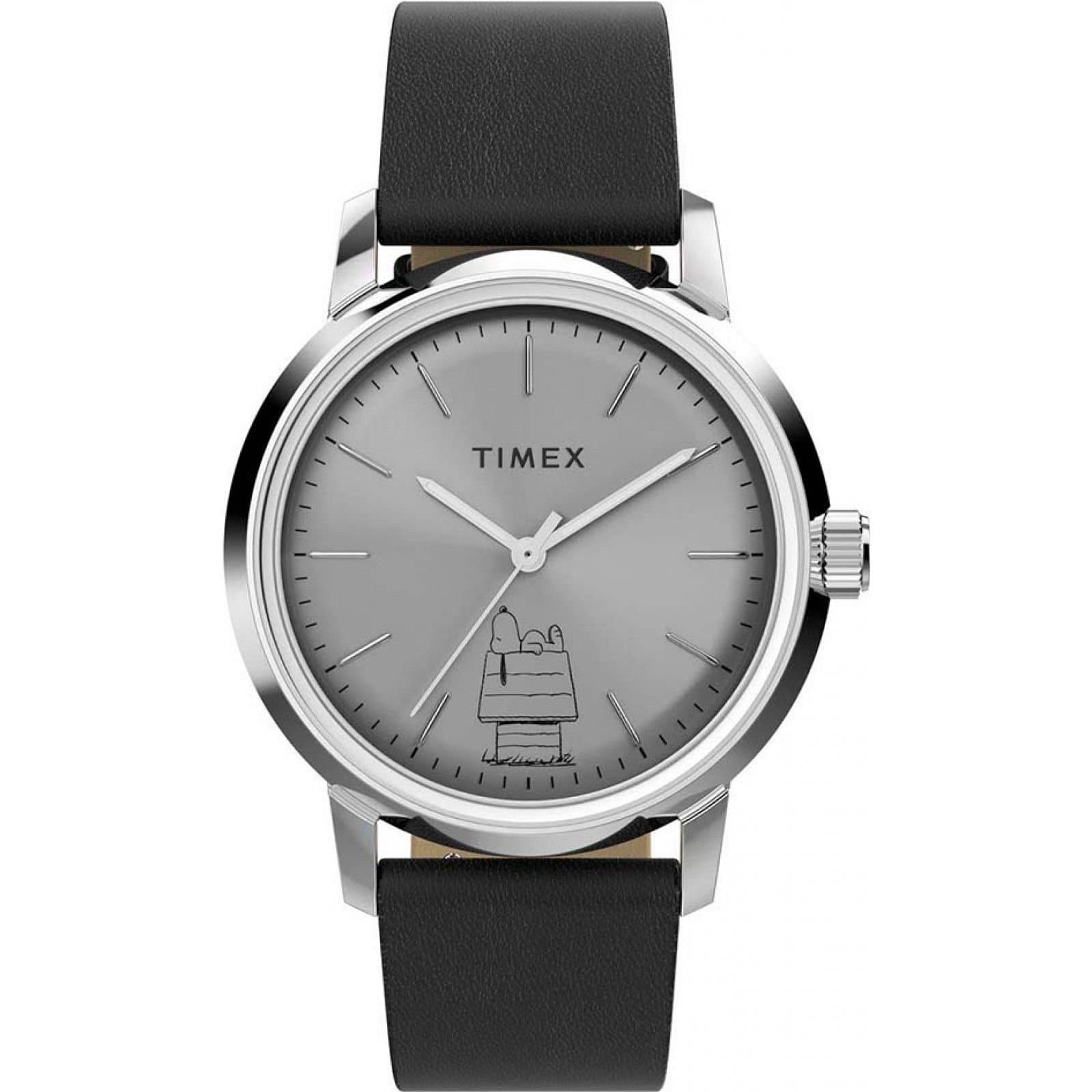 Timex Timex Men's TW2Y10000 Peanuts 40mm Automatic Watch in Black
