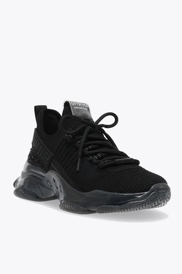 Steve Madden STEVE MADDEN Women's 'Maxilla Trainer Black' Fabric Trainers in Black - 2