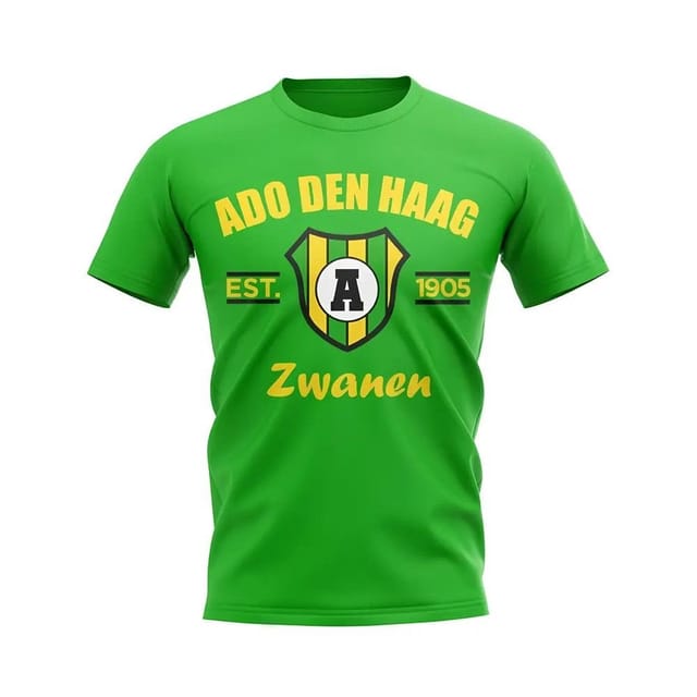 Ado Den Haag Ado Den Haag Men's Personalised Established Football T-Shirt in Green - 2