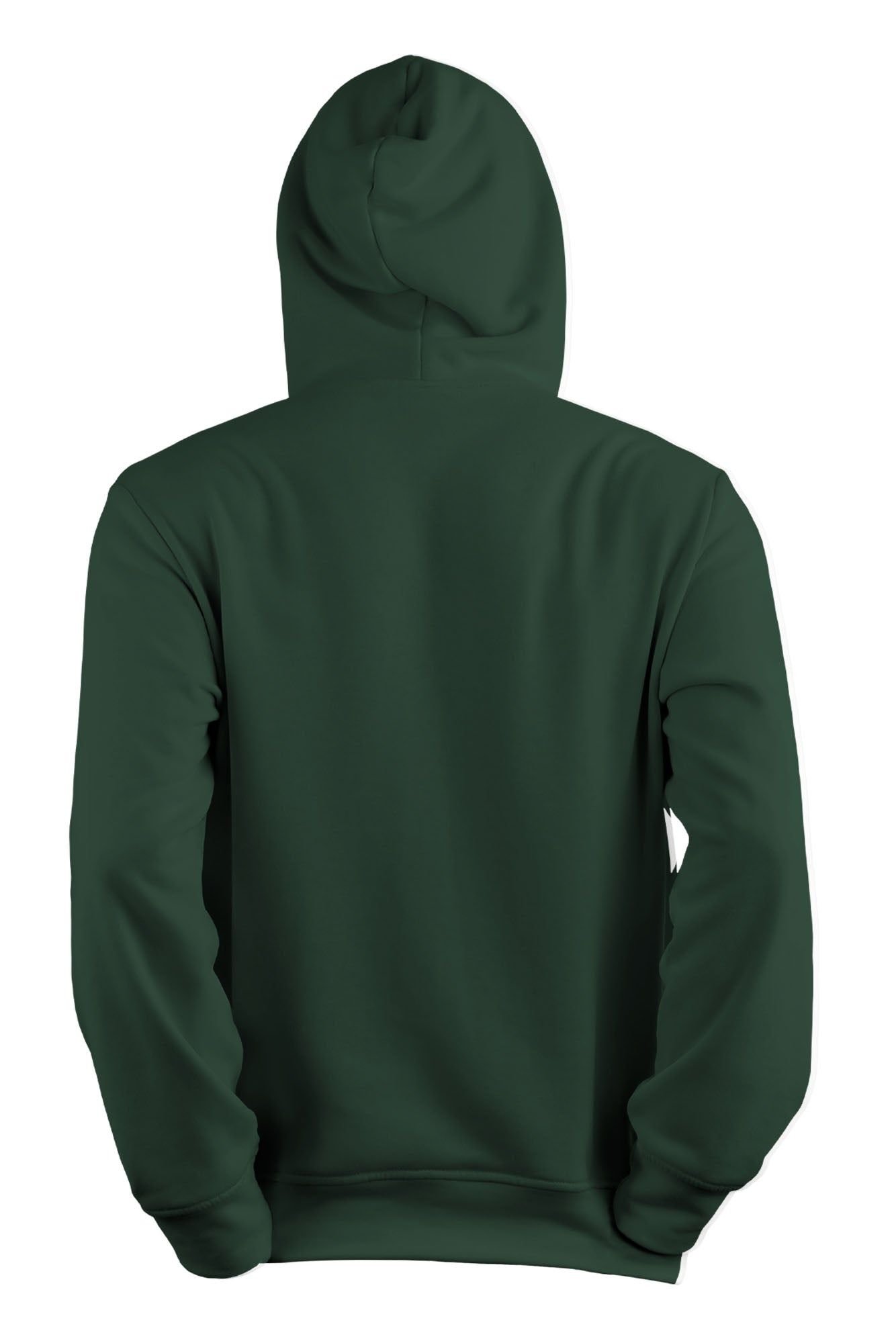 Bad Zebedee Bad Zebedee Men's Warning May Start Talking About Fishing Hoodie in Bottle Green - 3