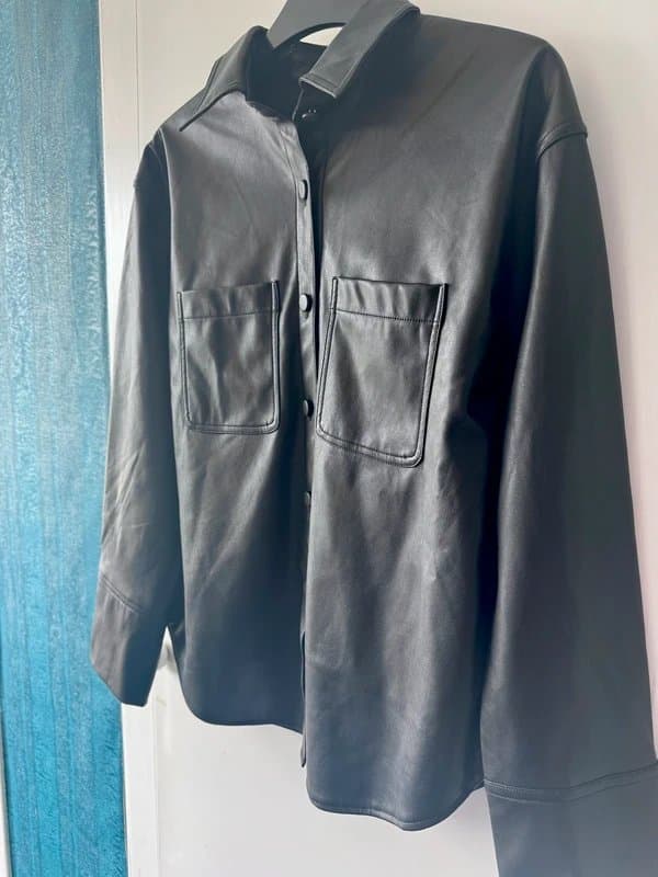 New Look New look Faux leather PU shacket / shirt size 8 - NEW