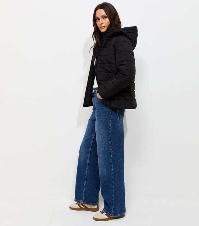 New Look Women's Black Hooded Padded Jacket New Look - 3