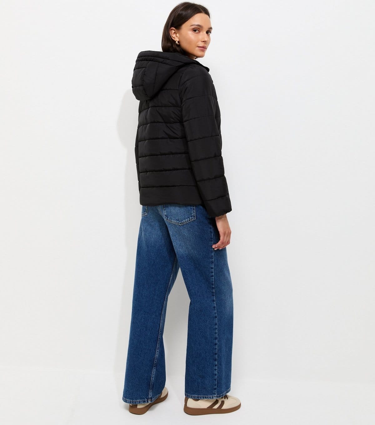 New Look Women's Black Hooded Padded Jacket New Look - 4