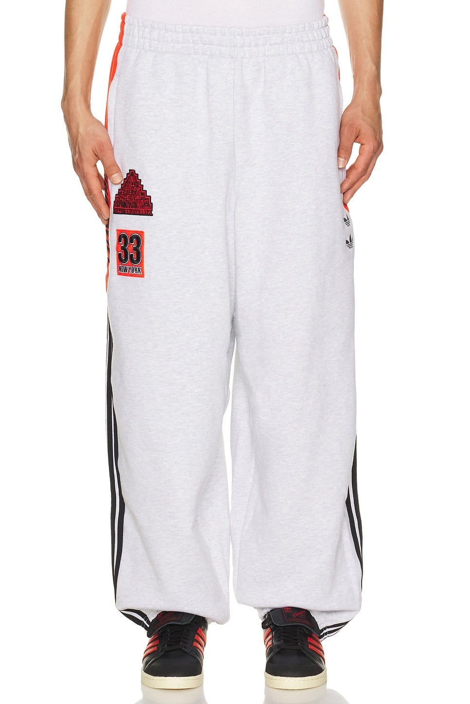 Revolve x Willy Chavarria NY Sweatpant in Light Grey Heather