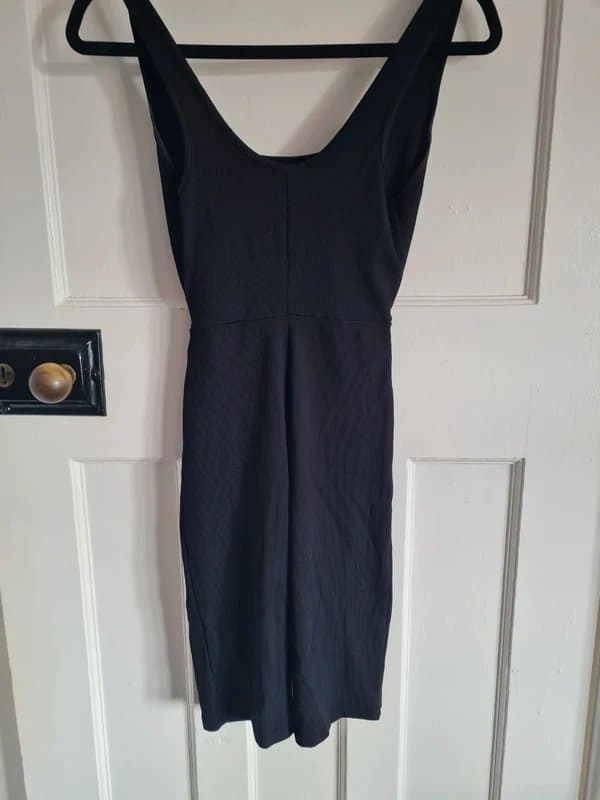 Bershka Bershka size small black ribbed playsuit/jumpsuit active wear