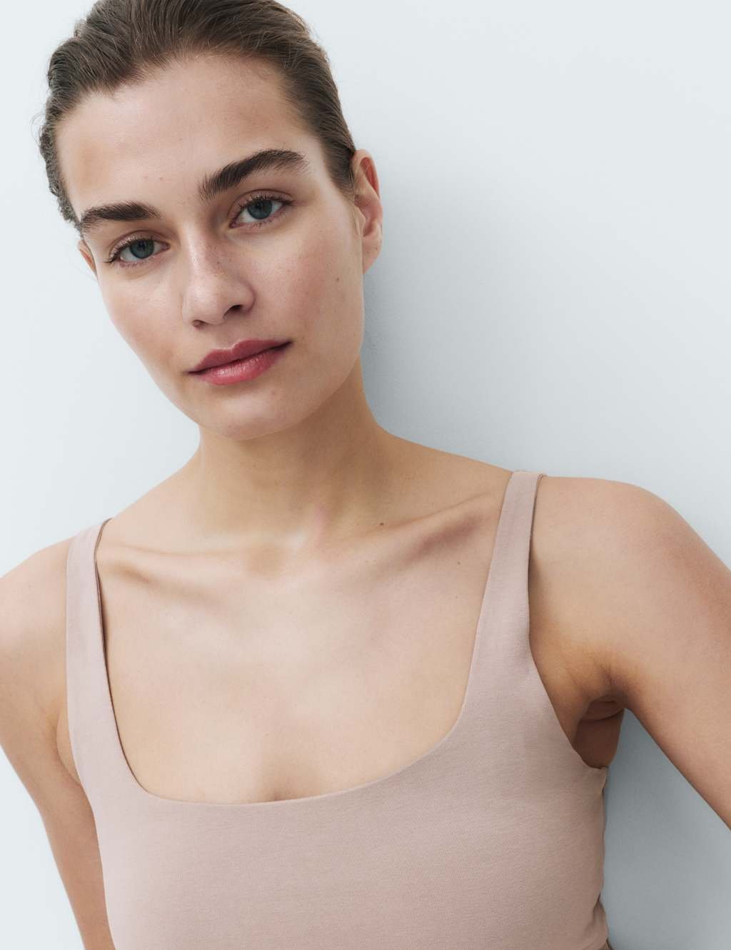 Marks & Spencer M&S Secret Support™ Scoop Neck Bra Vest Mushroom - 2
