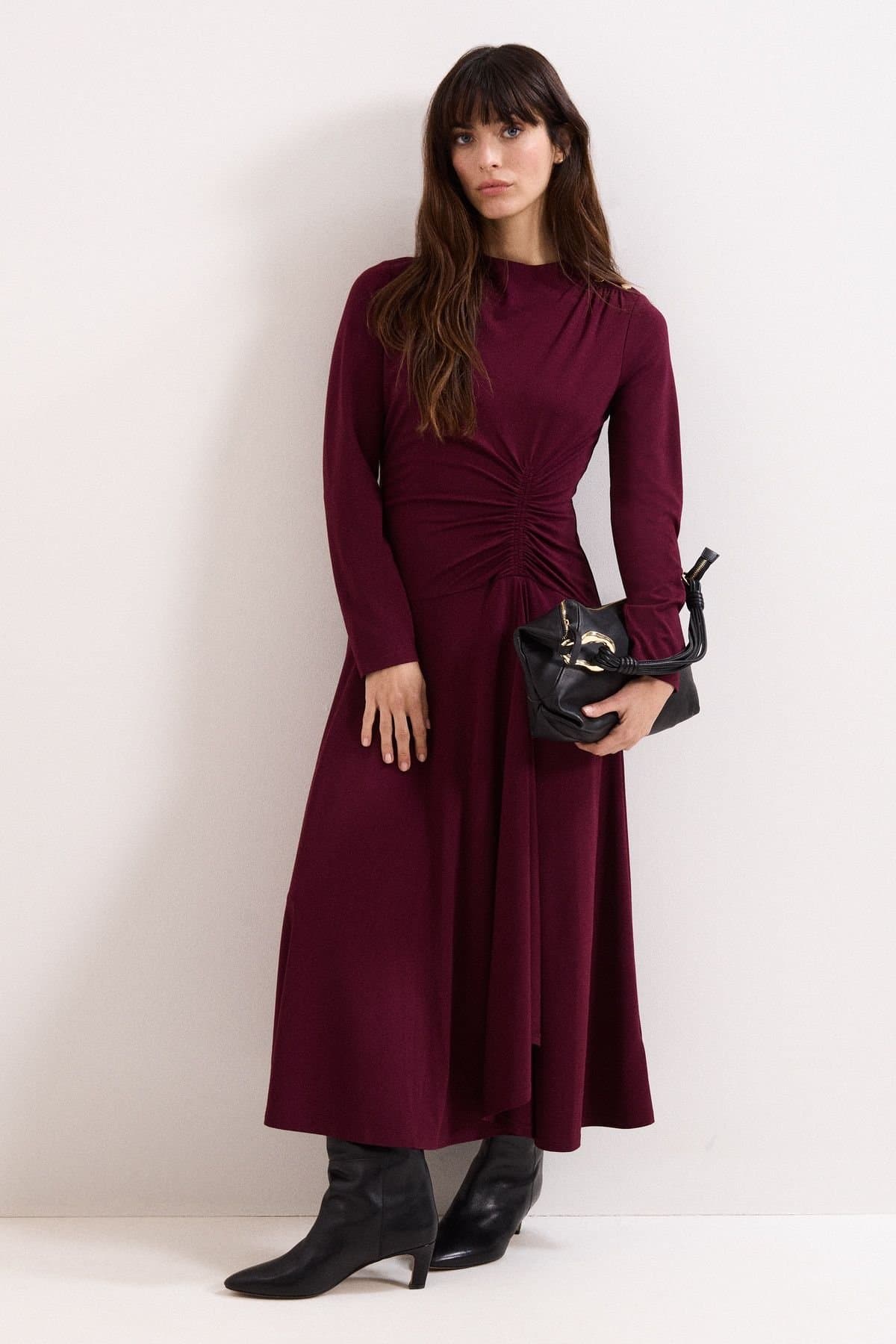 Phase Eight Phase Eight Women's Eugenia Jersey Dress in Wine