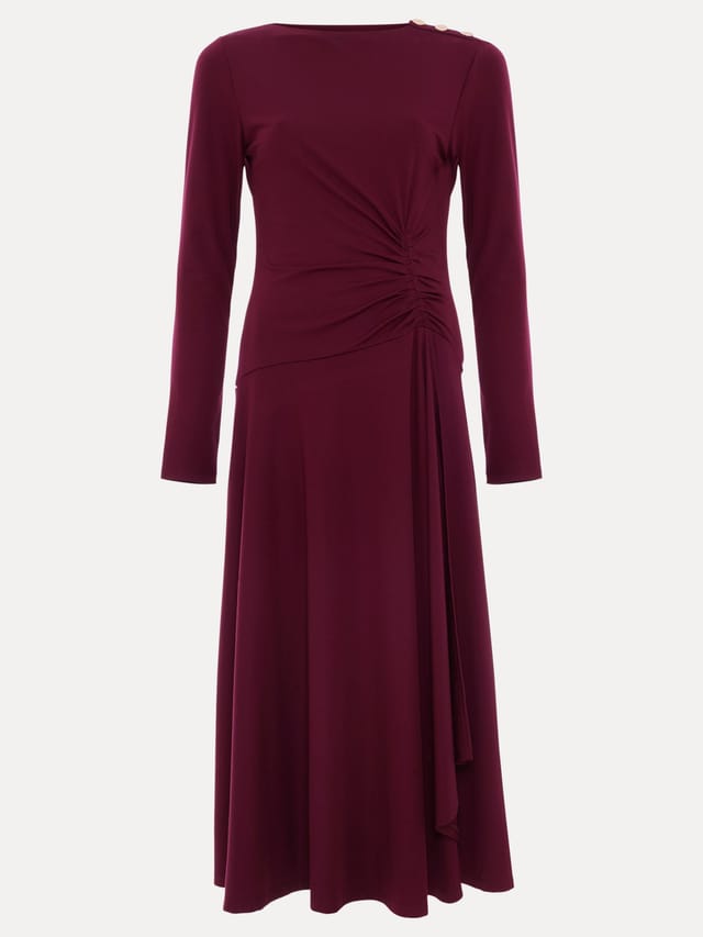 Phase Eight Phase Eight Women's Eugenia Jersey Dress in Wine - 2
