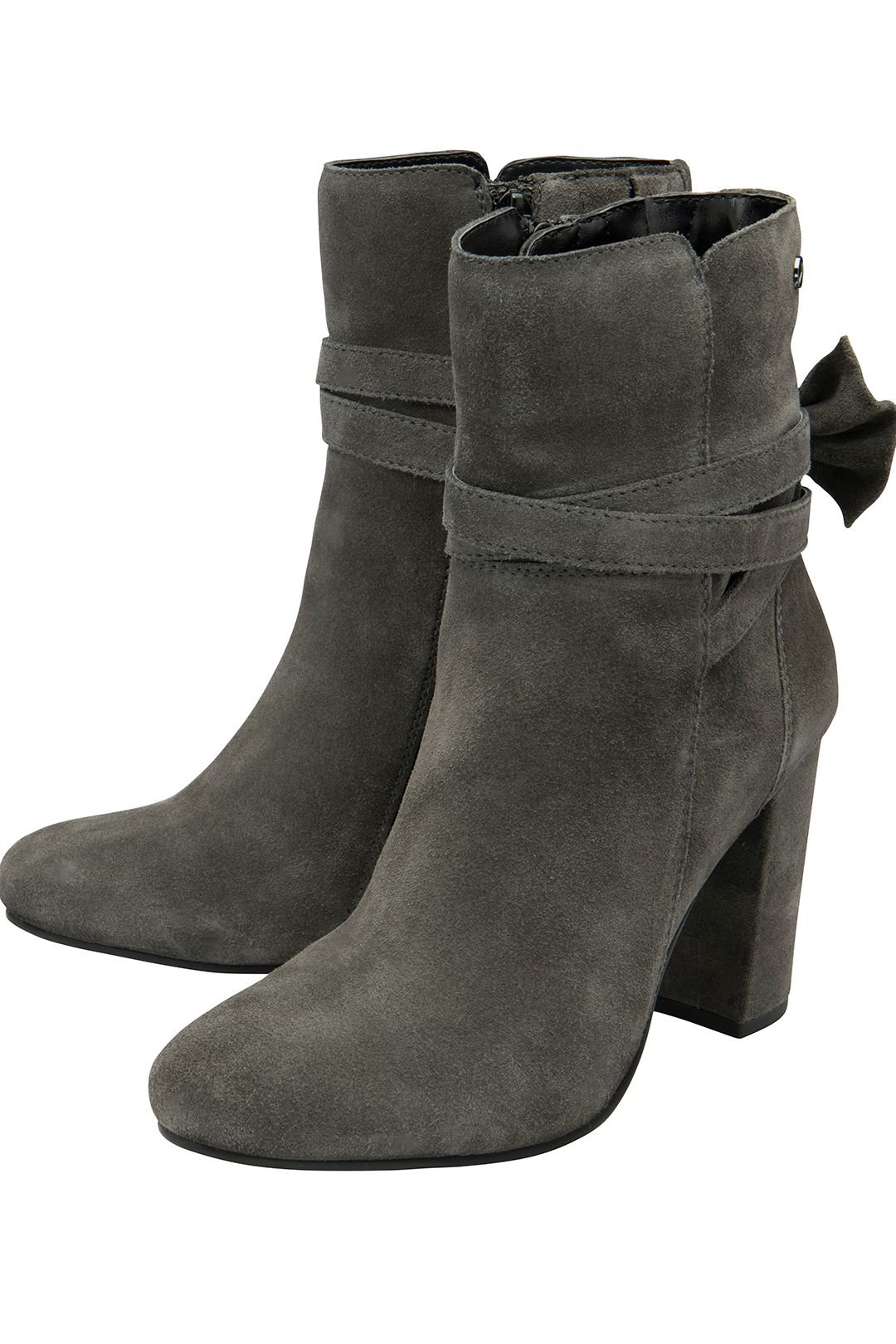 Ravel Ravel Women's 'Alder' Suede Heeled Ankle Boots in Grey - 2